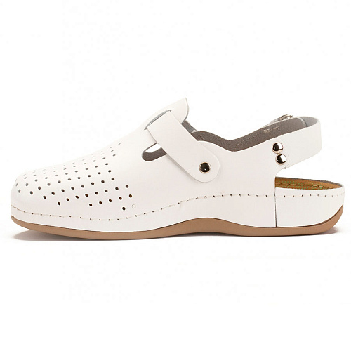 Тапочки-сабо Леон 701М, мужские, белый, 42