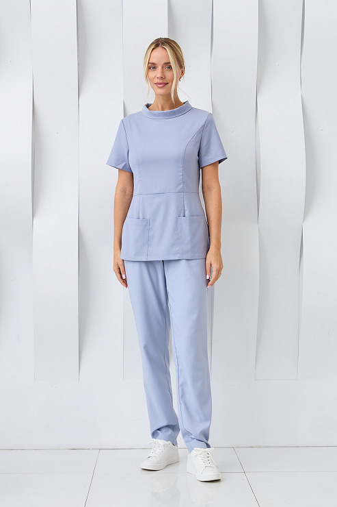 Туника женская Dr. Nice «Ирэн», со стойкой, серый, 46