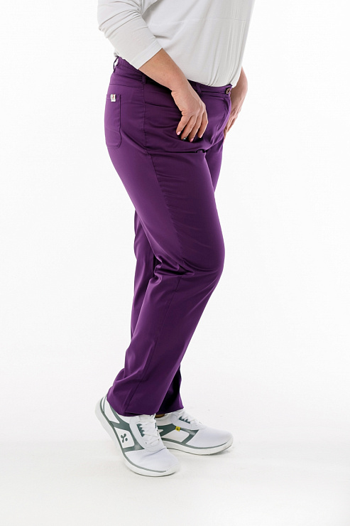 Брюки женские «Слим», фиолетовый, 52