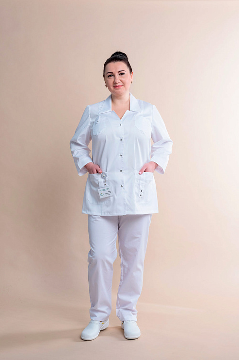 Блуза женская «Лайм», белый, 56