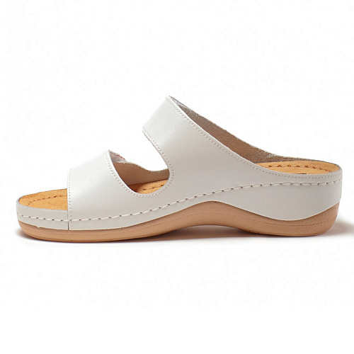 Тапочки-сабо Леон 904, женские, белые, 38