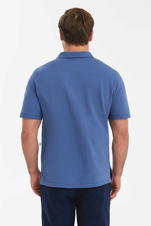 Поло мужское Тезис TZ550, серо-голубой, 56