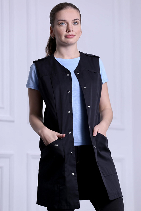 Блуза женская «Локон», черный, 54