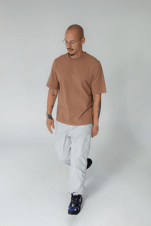 Футболка мужская Тезис, бежевый, 50-52