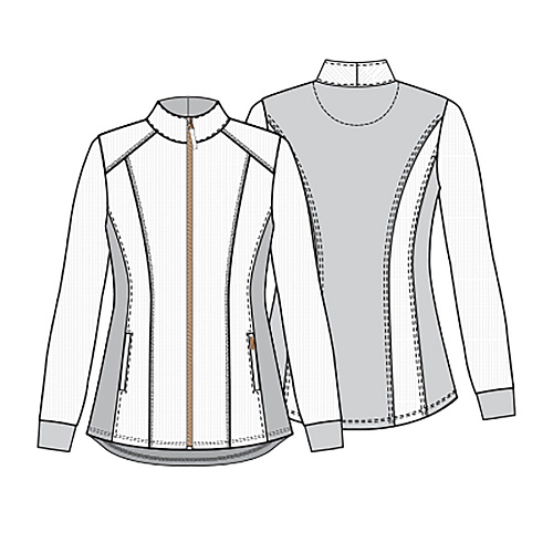 Куртка женская Cherokee CK365, синий, 2XL