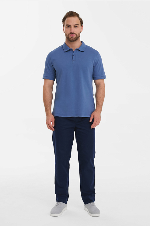 Поло мужское Тезис TZ550, серо-голубой, 56