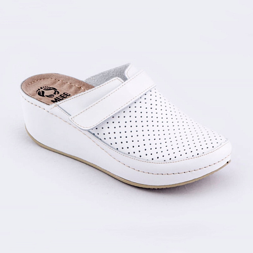 Сабо MUBB Comfort Gel Massage 6001, женские, белый, 39