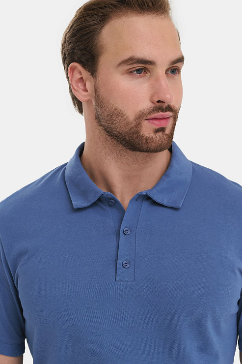 Поло мужское Тезис TZ550, серо-голубой, 56