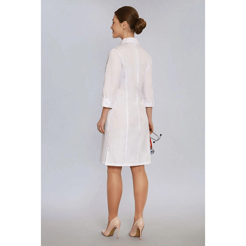 Халат женский 219 Satory, 3/4 рукав, белый, 58