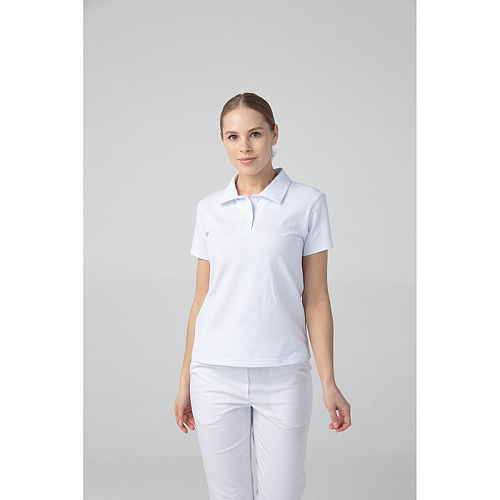 Поло женское DRN110, белый, 50