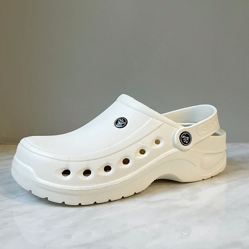 Сабо с анатомической стелькой, белый, 41