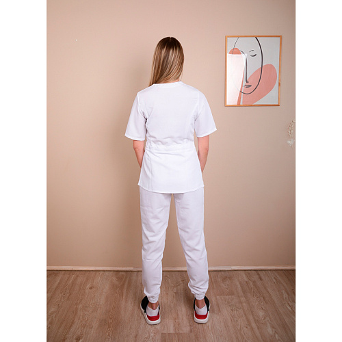 Джоггеры женские MA761, белый, 48