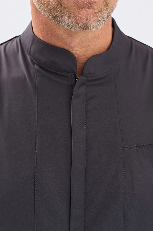 Рубашка мужская на молнии Тезис TZ700, графит, 46