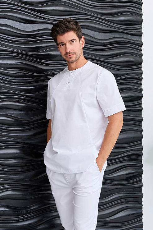 Туника мужская Dr. Nice на 2-х кнопках, белый, 54