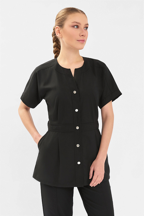 Рубашка женская Тезис TZ462, черный, 50