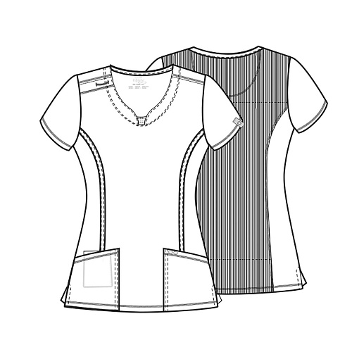 Топ женский Cherokee 2624A, белый, XXS