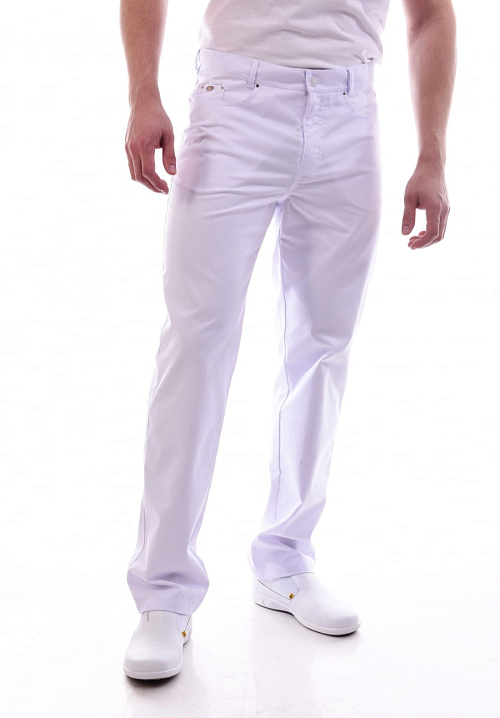 Джинсы мужские, белый, 50