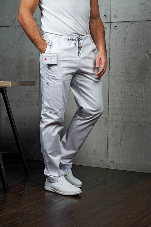 Брюки мужские «Софт», белые, 50