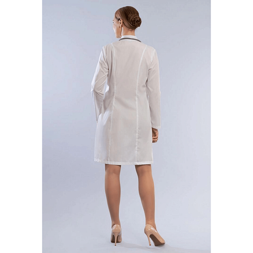 Халат женский 206 Satory, длинный рукав, белый, 56