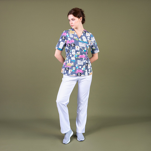 Брюки женские Тезис TZ315, белый, 52