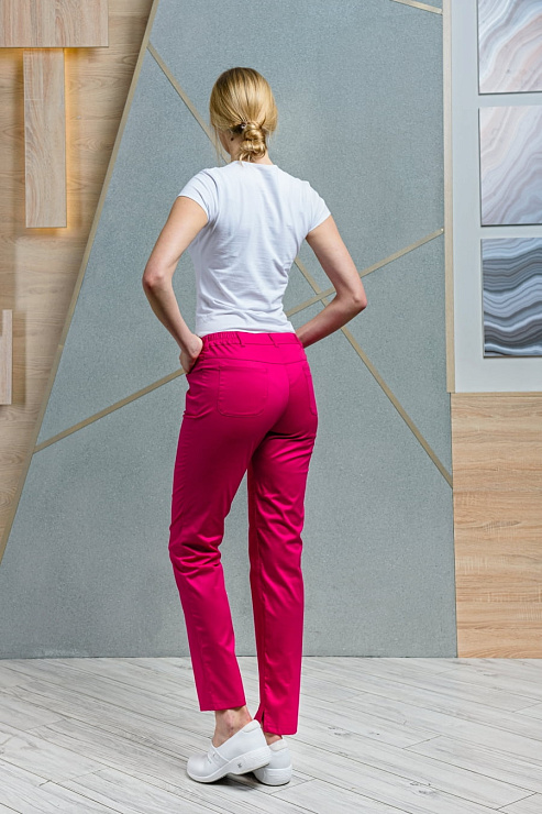 Брюки женские «Слим», фуксия, 44