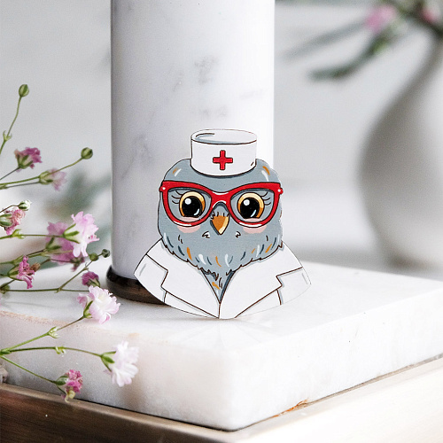 Значок "Совушка доктор"