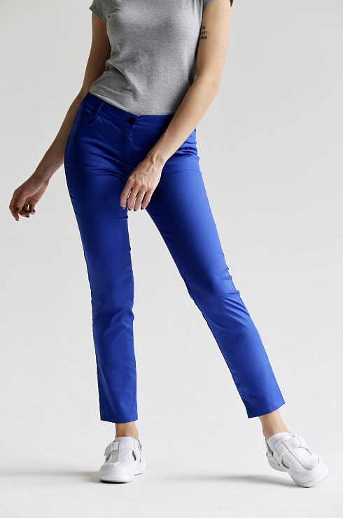 Брюки женские «Слим», василёк, 50