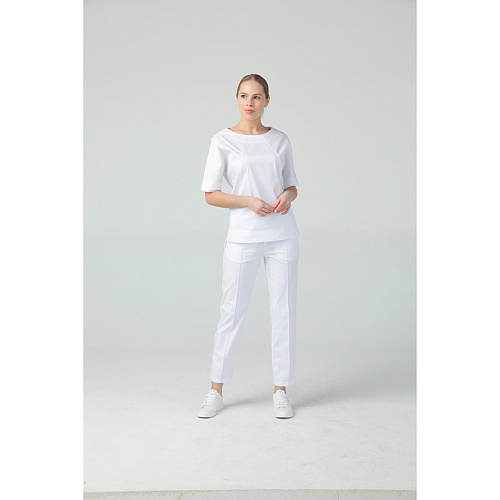 Брюки женские Dr. Nice «ШОВ», белый, 42