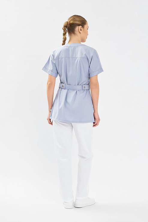 Рубашка женская Тезис TZ462, серый, 48