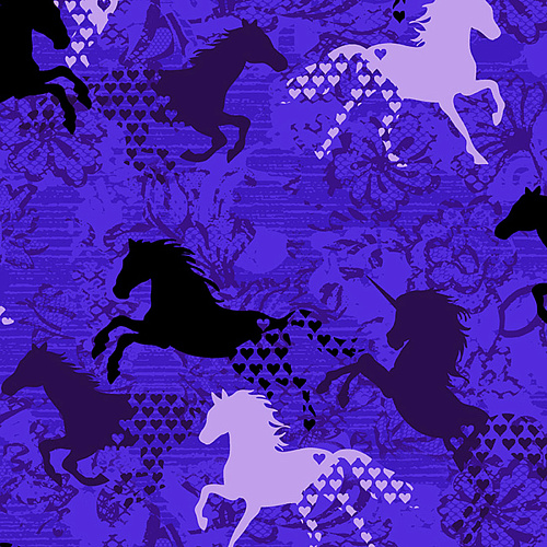 Топ женский HeartSoul Prints HS685, лошади, XS