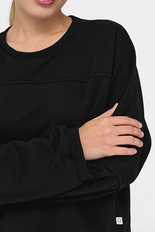 Свитшот женский Тезис TZ113, tangle, черный, 52-54