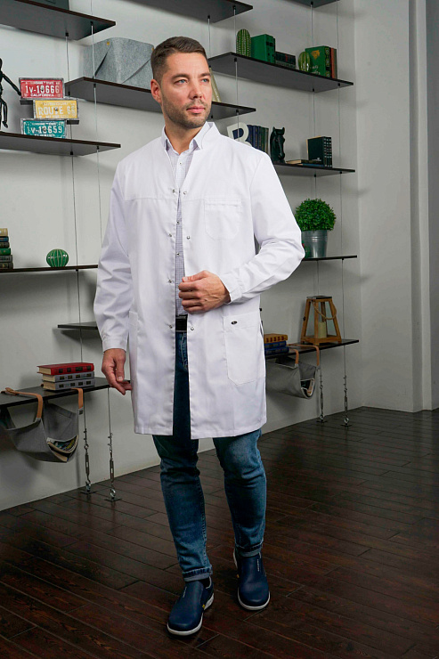 Халат мужской «Руслан», белый, 56