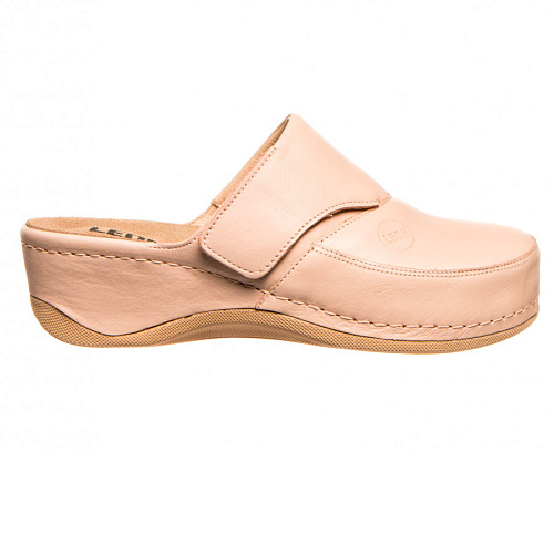 Тапочки-сабо Леон 2019, женские, пудровые, 39