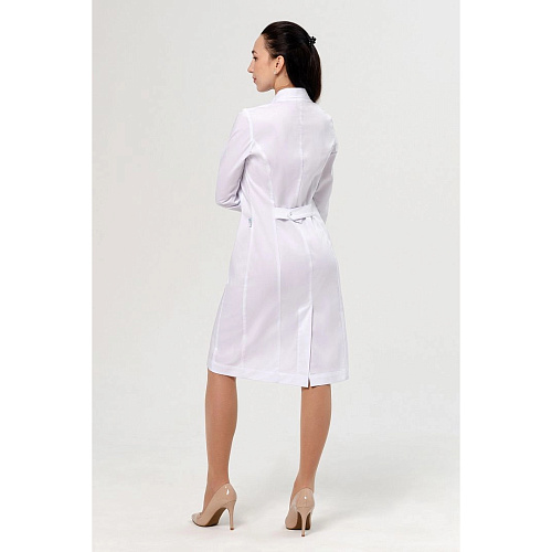 Халат женский на кнопках 294, белый, 52