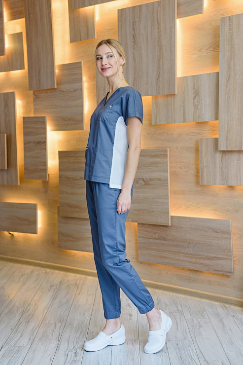 Блуза женская «Нюша», графит, 44