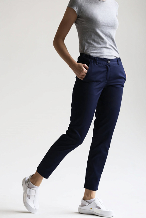 Брюки женские «NEW», темно-синие, 42