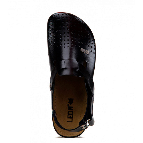 Тапочки-сабо Леон 701М, мужские, черный, 43