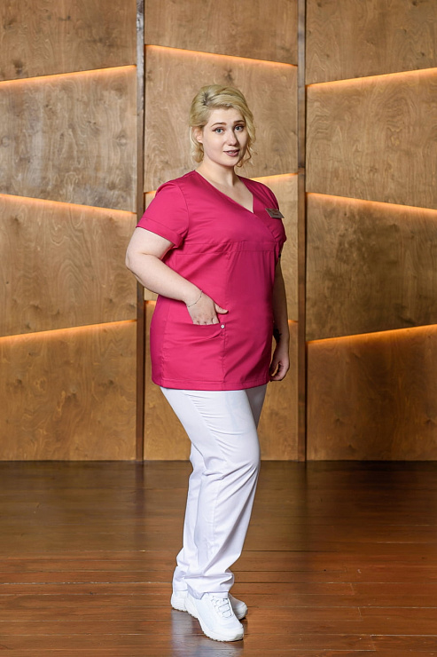 Блуза женская «Альфа», фуксия, 54