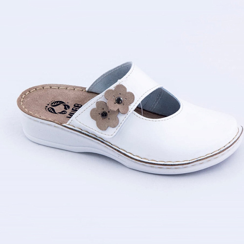 Сабо MUBB Comfort 160104, женские, белый, 39