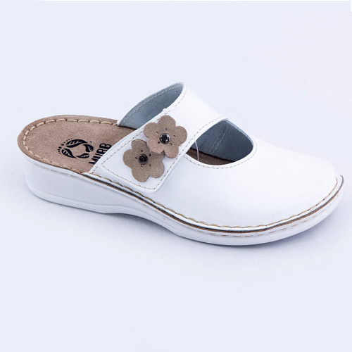 Сабо MUBB Comfort 160104, женские, белый, 40