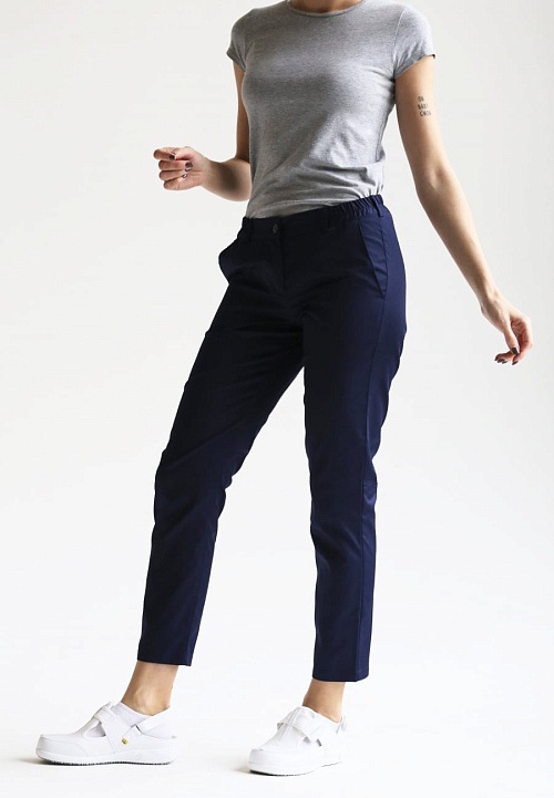 Брюки женские «NEW», темно-синие, 42