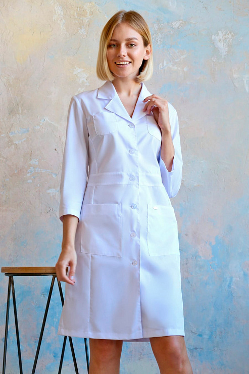 Халат женский «Юни», белый, 40