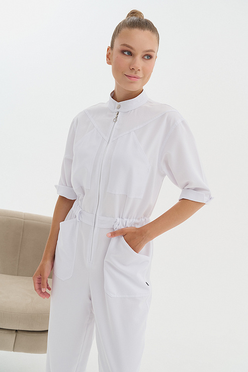 Комбинезон женский Тезис TZ490, белый, 48