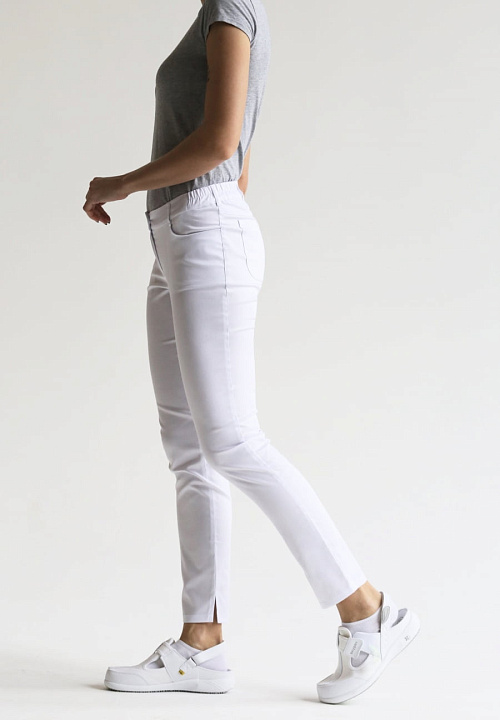 Брюки женские «Слим», белые, 40