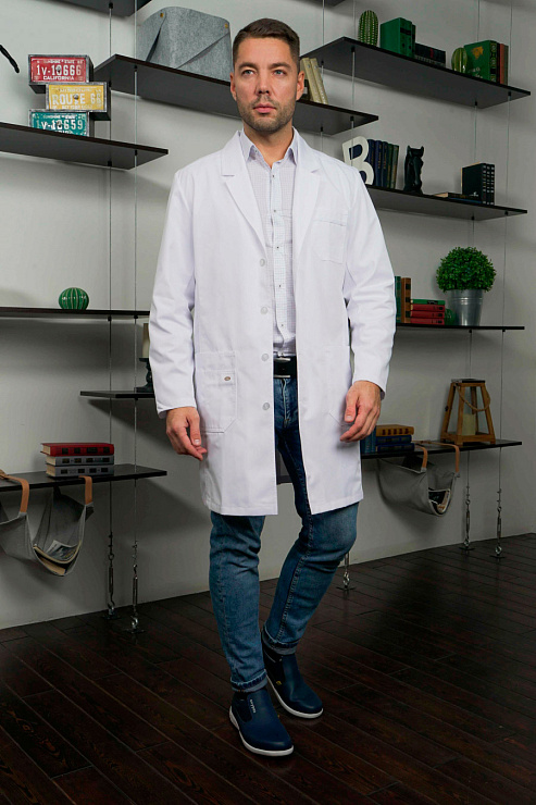 Халат мужской «ВИП», белый, 58