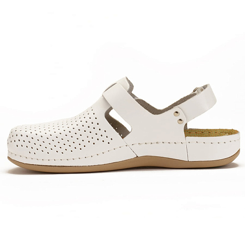 Тапочки-сабо Леон 951, женские, белые, 37