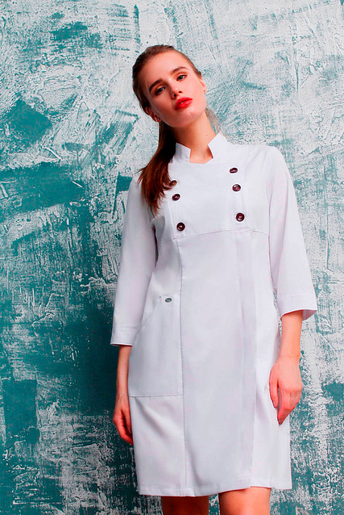 Халат женский «Италия», белый, 48