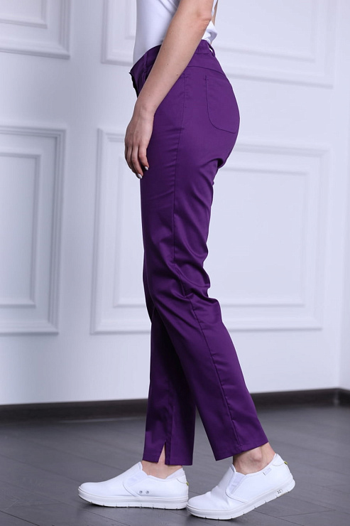 Брюки женские «Слим», фиолетовый, 52