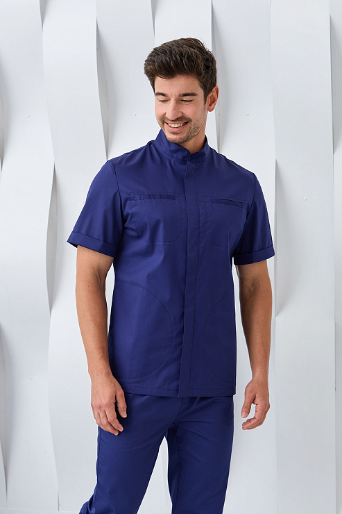 Туника мужская Dr. Nice, на молнии, синий, 52