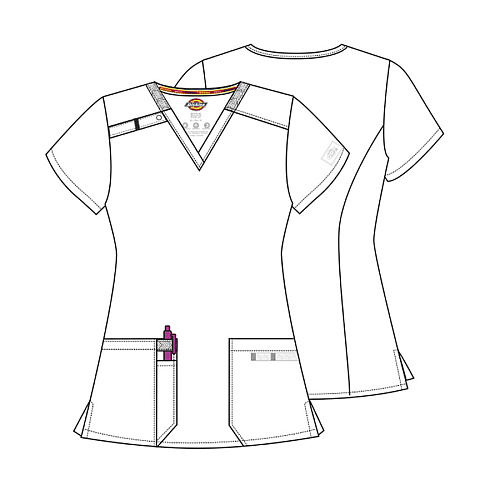 Топ женский Dickies DK615, голубой, M